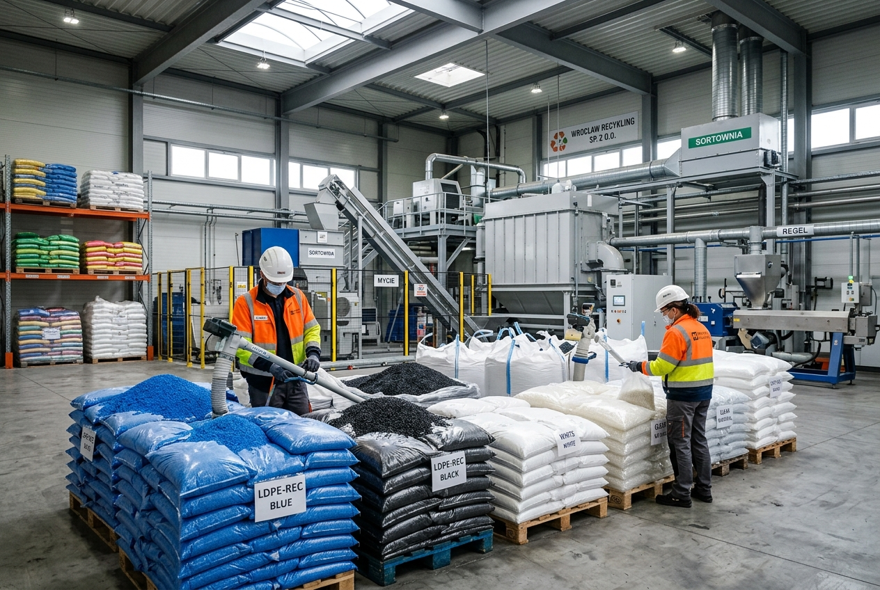 Recykling tworzyw sztucznych i plastiku we Wrocławiu - B&K PLAST Zakład Przetwórstwa Tworzyw
